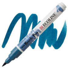 Ручка-кисточка Ecoline Brushpen (508), Прусская синяя, Royal Talens