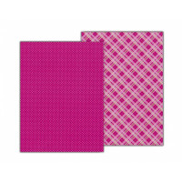 Папір з малюнком "Клітинка", А4(21х29,7см), двосторонній, Рожевий, 300 г/м2, Heyda