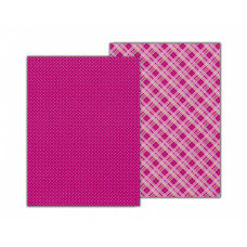 Папір з малюнком "Клітинка", А4(21х29,7см), двосторонній, Рожевий, 300 г/м2, Heyda