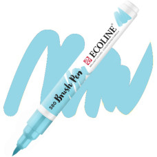 Ручка-кисточка Ecoline Brushpen (580), Пастельный синий, Royal Talens