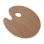 Палитра деревянная, овальная, 25х30 см, (толщина 3 мм,), D,K,ART CRAFT