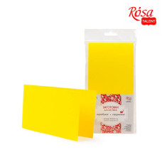 Набор заготовок для открыток 5 шт, 10,5х21 см, №2, желтый, 220 г м2, ROSA TALENT