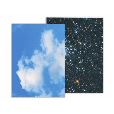 Бумага с рисунком Небо, А4(21х29,7 см), двухсторонняя, 300 г м2, Heyda