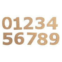 Набор заготовок Цифра 3, МДФ, высота 3 см, 10 шт, ROSA TALENT