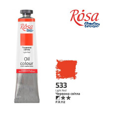Фарба олійна, Червона світла, 60 мл, ROSA Studio
