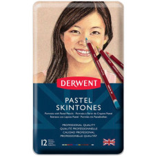 Набор пастельных карандашей Pastel Pencils, Skintone,в мет,короб, 12 цв, Derwent