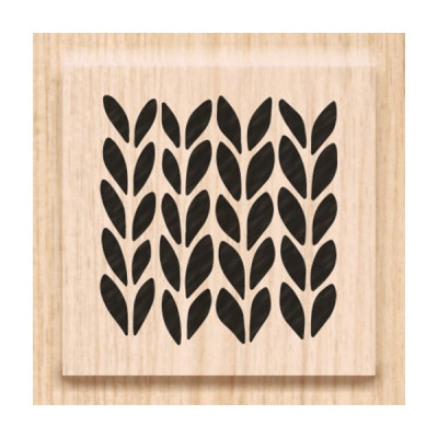 Штамп дерев'яний Фоновий "Листочки", 2,5х2,5 см, Heyda