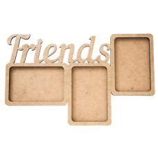 Заготовка рамка „Friends“, МДФ, 38х23,5х0,6см, ROSA TALENT