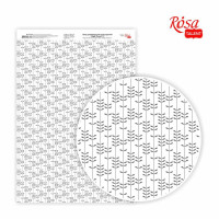 Бумага дизайнерская односторонняя Magic flowers 3, 21х29,7 см, глянцевая, 250 г м2, ROSA TALENT