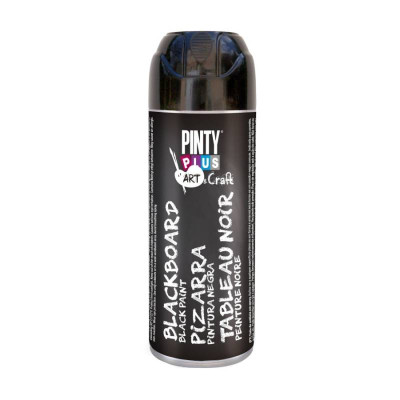 Краска-аэрозоль, Черная, с эффектом графитный доски, 150 мл, PINTYPLUS
