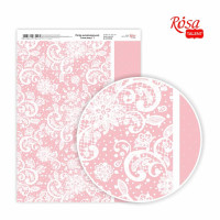 Бумага дизайнерская односторонняя Love story 1, 21х29,7 см, глянцевая, 250 г м2, ROSA TALENT