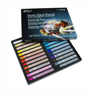 Пастель сухая, проф, полутв, 24цв, квадр, MPL-24, MUNGYO