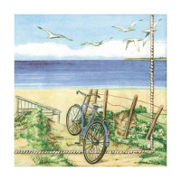 Декупажные салфетки Пляж , 33х33 см, 18,5 г м2, 20 шт, Ambiente