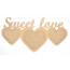 Набор заготовок рамка Sweet Love, МДФ, 37х20 см, ROSA TALENT