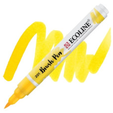Ручка-кисточка Ecoline Brushpen (201), Желтый светлый, Royal Talens