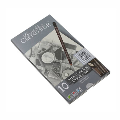 Набор графитных карндашей Artino Graphite, 10 шт, мет, упаковка, Cretacolor