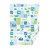 Папір з малюнком "Дитячий", А4(21х29,7см), двосторонній, Блакитний, 300 г/м2, Heyda