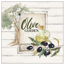 Декупажные салфетки Оливковый сад , 33х33 см, 18,5 г м2, 20 шт, Ambiente