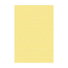 Бумага с рисунком Клеточка двусторонняя, Желтая, 21х31см, 200 г м2, Heyda