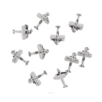 Набор металлических подвесок Самолет, 10х20 мм, 10 шт