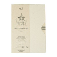 Склейка для ескизов в папке AUTHENTIC А4, 100 г м2, 100л, натуральный цвет, SMILTAINIS