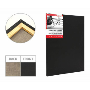 Підрамник, 90*120 см, дрібне зерно, Чорний грунт, льон, ROSA