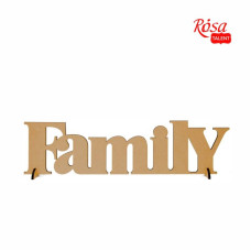 Заготовка напис „FAMILY“, МДФ, 45х12см, ROSA TALENT
