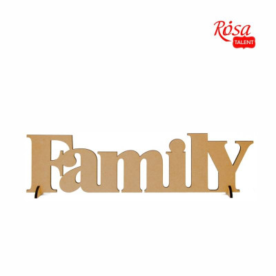 Заготовка надпись FAMILY, МДФ, 45х12 см, ROSA TALENT