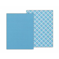 Папір з малюнком "Клітинка", А4(21х29,7см), двосторонній, Блакитний, 300 г/м2, Heyda