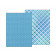 Папір з малюнком "Клітинка", А4(21х29,7см), двосторонній, Блакитний, 300 г/м2, Heyda