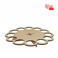 Подставка под кулич и яйца, фанера, 25х25х2,7 см, ROSA TALENT