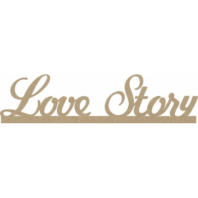 Заготовка надпись Love story, МДФ, 40х9 см, ROSA TALENT