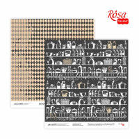 Папір для скрапбукінгу „Recipe book“ 3, двосторонній, 30,48х30,48см, 200 г/м2, ROSA TALENT