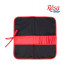 Пенал для кистей, ткань (37х37 см), черный + красный ROSA Studio