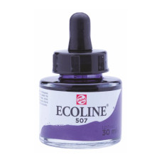 Краска акварельная жидкая Ecoline 507 Ультрамарин фиолетовый, 30 мл, Royal Talens