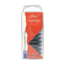 Набір картриджів з чорнилом для пір'яних ручок, 12шт (сині), Manuscript
