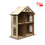 Кукольный домик двухэтажный, МДФ, 49х41х20 см, ROSA TALENT