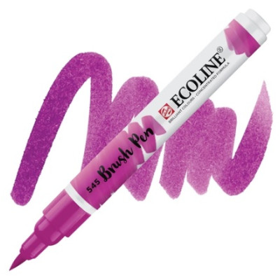 Ручка-кисточка Ecoline Brushpen (545), Красно-фиолетовая, Royal Talens