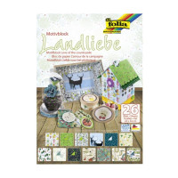 Набор дизайнерской бумаги Люблю страну, 26 шт, 24х34 см, 80 г м2 -270 г м2, Folia