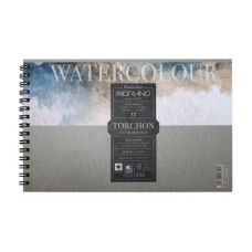 Альбом для акварели на спирали Watercolor 13,5х21 см, 300г / м2, 12л, торшон, Fabriano