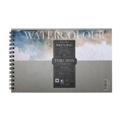 Альбом для акварели на спирали Watercolor 13,5х21 см, 300г / м2, 12л, торшон, Fabriano
