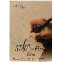 Склейка для ескізів STAR T А4, 90 г/м2, 20л, SMILTAINIS