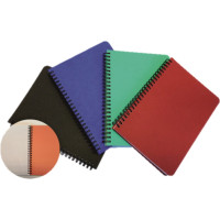 Декоративный блокнот на спирале А5, 96л, с закладками, в клетку, цвет в ассортименте, SMILTAINIS