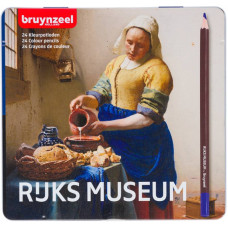 Набор цветных карандашей Dutch Masters, Доярка, Ян Вермеер,24 шт, метал, Bruynzeel