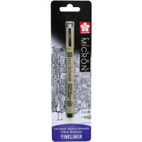 Линер PIGMA Micron (0,1), 0,25 мм, Черный, в блистере, Sakura