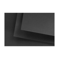 Папір mixed media Black Black B2 (50*70 см), 280 г/м2, чорний, гладкий, Fabriano