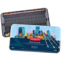 Набор цветных карандашей Procolour, 36цв, метал, Derwent