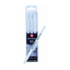 Набір гелевих ручок BASIC WHITE, БІЛА 3 розміри (05-08-10), Sakura