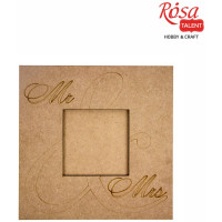 Заготовка рамка „Mr Mrs“, МДФ, 40х40cм, ROSA TALENT