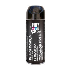 Краска-аэрозоль, Черная, с эффектом графитный доски, 400 мл, PINTYPLUS